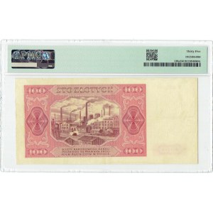 PRL, 100 zloty 1948 T , VERY RARE - PMG 35