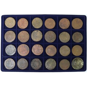 Kolekcja miedzianych monet rosyjskich