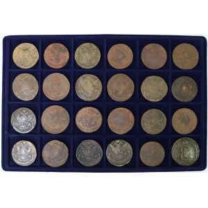 Collection of russian copper coins