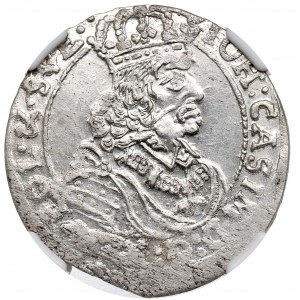 Ján II Kazimír, šiesty z roku 1661, Bydgoszcz - NGC MS61