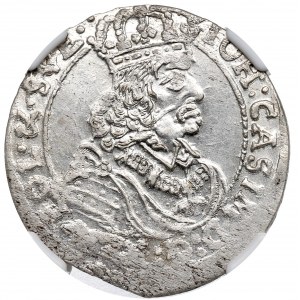 John II Casimir, 6 groschen 1661, Bromberg - NGC MS61