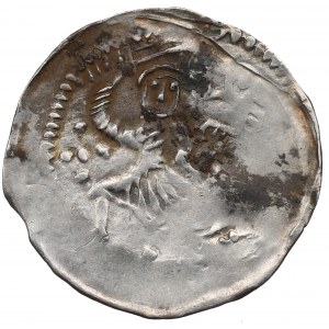 Silesia, Boleslaw I the Tall, Denarius without date, Wroclaw - Fight with a lion