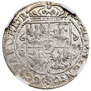 Sigismund III, 18 groschen 1624, Bromberg - NGC MS62