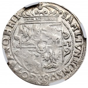 Sigismund III, 18 groschen 1623, Bromberg - NGC MS63