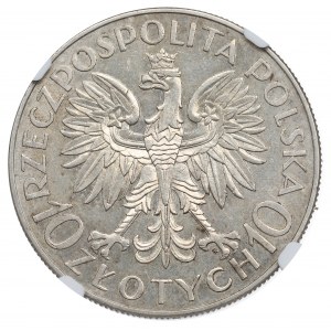 II RP, 10 złotych 1933 Sobieski - NGC AU58