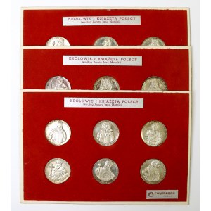 PRL, Set of medals Kings and Princes by Matejko - silver
