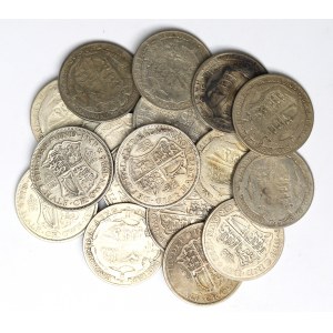 Wielka Brytania, Zbiór ciekawych srebrnych monet (237g)