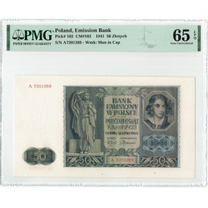 GG, 100 złotych 1941 A PMG 65 EPQ