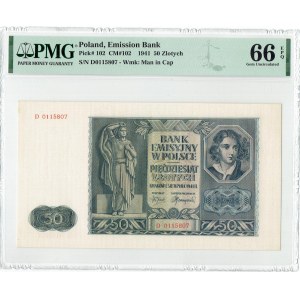 GG, 100 złotych 1941 D PMG 66 EPQ