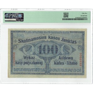 Ober-Ost, 100 Rubel 1916 Nummerierung 7-stellig, Poznań - PMG 55