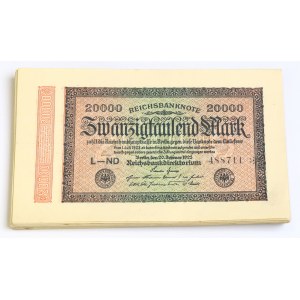 Niemcy, Zestaw 50 000 marek 1923 (58 egz.)