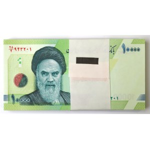Irán, 10000 Rial 2017 - bankový balík (100 kusov).