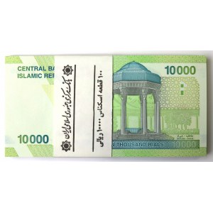 Irán, 10000 Rial 2017 - bankový balík (100 kusov).