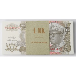 Zaire, 1 Nouveaux Makuta 1993 - bank package (100 copies).