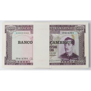 Mozambik, 500 Escudos 1967 - paczka bankowa (100 egz.)