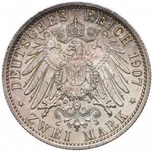 Germany, Preussen, 2 mark 1907
