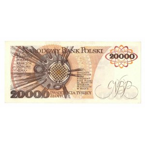 PRL, 20000 złotych 1989 AA