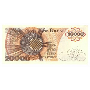People's Republic of Poland, 20000 zloty 1989 AE