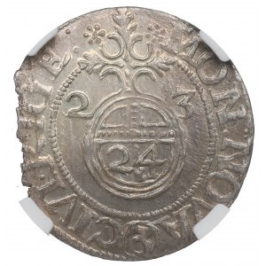 Švédska okupácia Rigy, Gustav Adolf, polostopa 1624 - NGC MS64