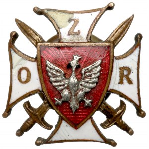 II RP, miniatúrny odznak Asociácie dôstojníkov v zálohe