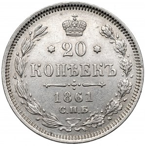 Russland, Alexander II., 20 Kopeken 1861