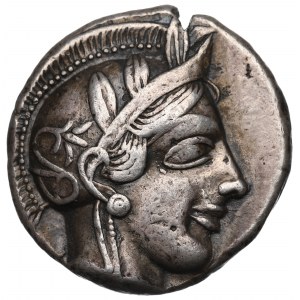 Řecko, Attika, Athény, Tetradrachma asi 440-404 př. n. l. - Sova