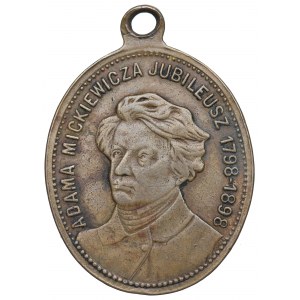 Poland, Medal for 100 years of Mickiewicz birthday 1898