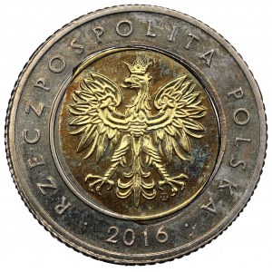 III RP, 5 złotych 2016 - destrukt