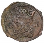 Zikmund III Vasa, denár 1603, Poznaň - vzácné trojlístkové klíče