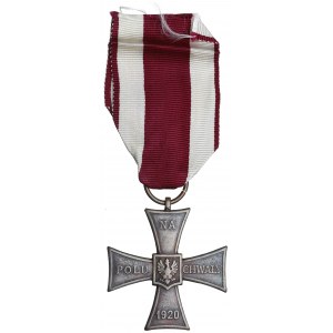 II RP, Krzyż Walecznych 1920 Knedler - numerowany po żołnierzu 19 Pułku Piechoty