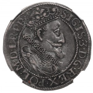 Žigmund III Vasa, Ort 1615, Gdansk - starý typ busty NGC AU50