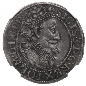 Sigismund III, 18 groschen 1615, Danzig - NGC AU50