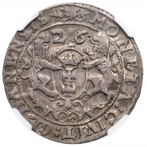 Žigmund III Vasa, Ort 1625/6, Gdansk - dátumová raznica NGC AU58