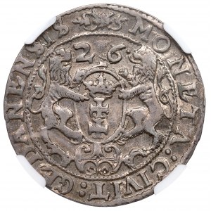 Zygmunt III Waza, Ort 1625/6, Gdańsk - przebitka daty NGC AU58