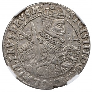 Sigismund III, 18 groschen 1623, Bromberg - NGC AU55