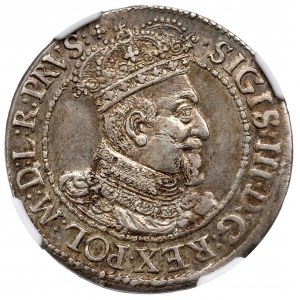 Sigismund III, 18 groschen 1617, Danzig - NGC MS61