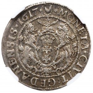 Sigismund III, 18 groschen 1617, Danzig - NGC MS61