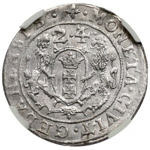 Sigismund III, 18 groschen 1623/4, Danzig - NGC MS63