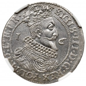 Zygmunt III Waza, Ort 1623/4, Gdańsk - PR NGC MS63
