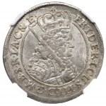 Kniežacie Prusko, Fridrich III, Ort 1698, Königsberg - NGC MS65