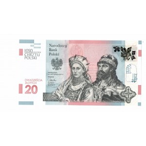 III RP, 20 PLN 2015 - 1050. Jahrestag der Taufe von Polen