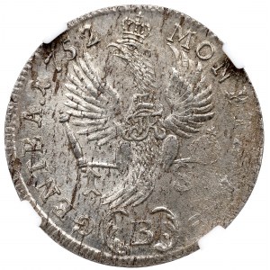 Śląsk, Fryderyk II, ort 1752 B, Wrocław - NGC MS62