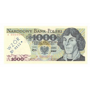 PRL, 1000 zlotých 1975 - MODEL - č. 0142