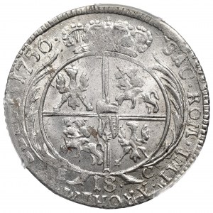 Germany, Saxony, Friedrich August II, 18 groschen 1756 - efraim PCGS MS63