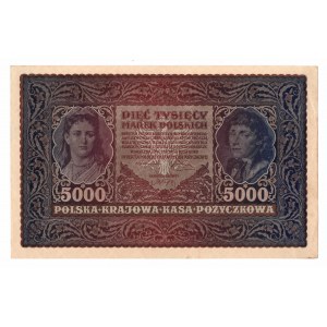 II RP, Set of 5000 Polish marks 1920 II SERIES B and C - 2 pieces