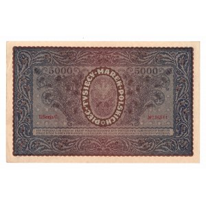 II RP, Satz von 5000 Polnischen Mark 1920 II SERIE B und C - 2 Exemplare