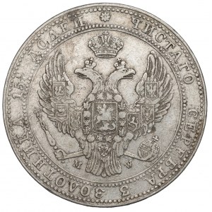 Zabór rosyjski, Mikołaj I, 3/4 rubla=5 złotych 1836 MW, Warszawa
