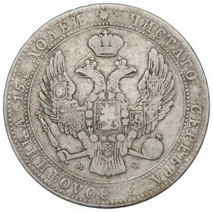 Ruské delenie, Mikuláš I., 3/4 rubľa = 5 zlatých 1836 MW, Varšava