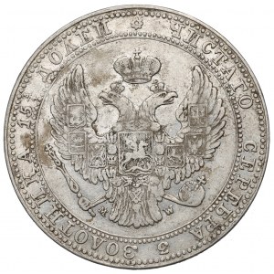 Zabór rosyjski, Mikołaj I, 3/4 rubla=5 złotych 1836 MW, Warszawa