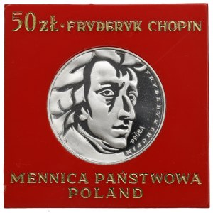 PRL, 50 zloty 1972 - Chopin SAMPLE
